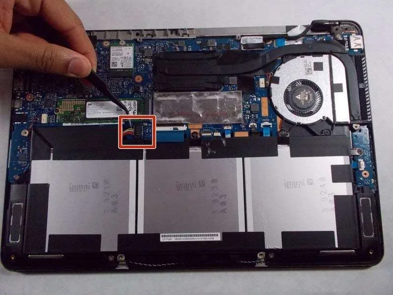7 Bước Thay Bo Mạch Nút Nguồn & Âm Lượng ASUS Q324UA-BHI7T17