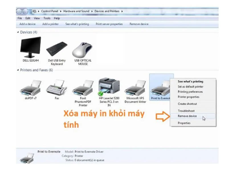 loi may in khong nhan may tinh h2