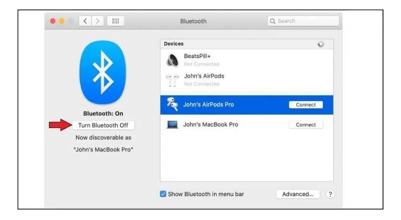 Các bước kết nối Bluetooth trên macOS h2