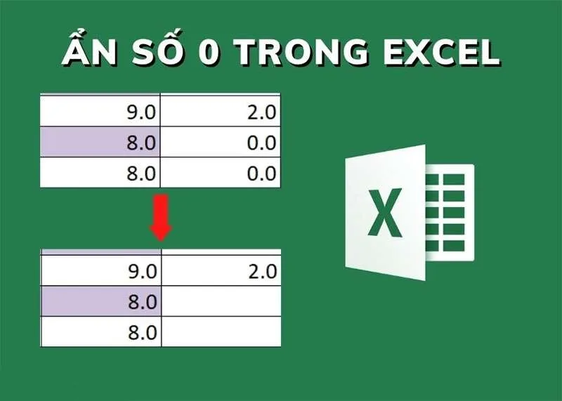 Hướng Dẫn Cách Ẩn Số 0 Trong Excel Dễ Dàng, Chuẩn Xác 100%