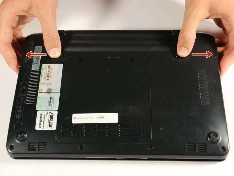 Hướng Dẫn 2 Cách Thay Pin Cho Asus Eee PC 1000HE Đơn Giản