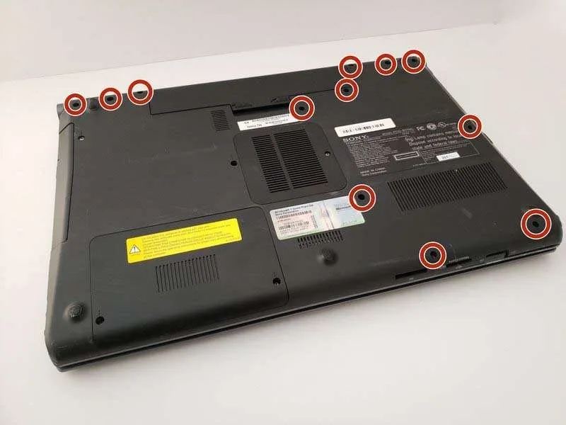 Hướng Dẫn Thay Cụm Nắp Lưng Laptop Sony Vaio VPCF115FM OK 100%