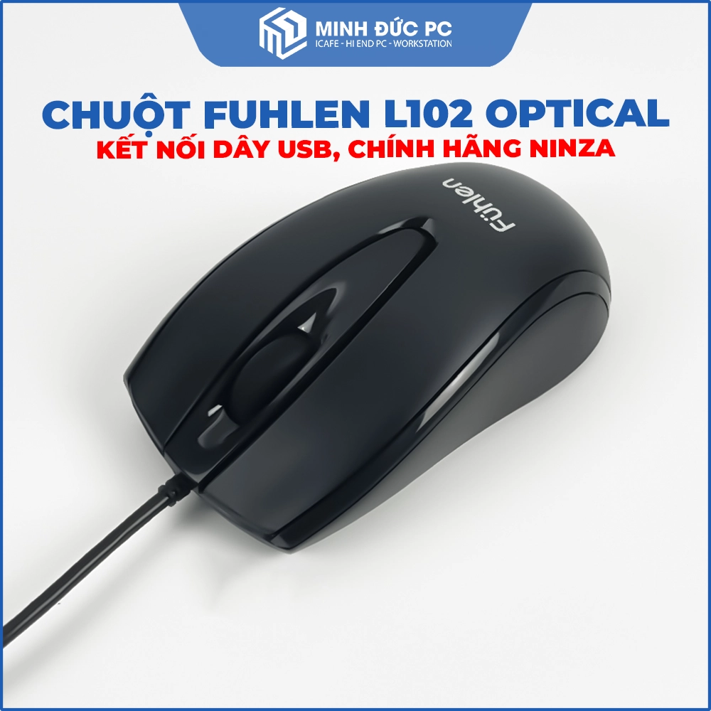 Chuột Fuhlen L102 Optical USB chính hãng (Màu đen) 2