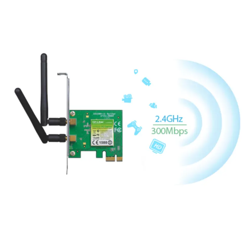Card mạng không dây TP Link TL-WN881ND Wireless N300Mbps PCI Express 3