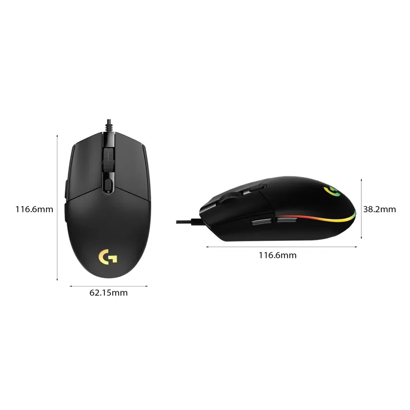 Chuột Logitech G102 Lightsync RGB - Black 3