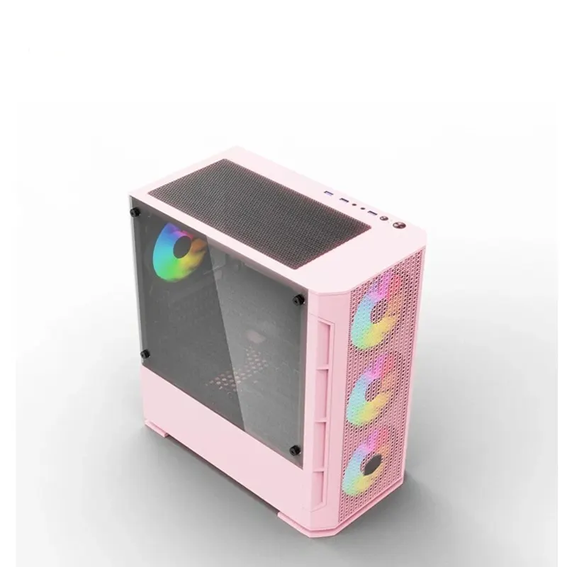 Vỏ Case KENOO ESPORT G362 (mATX/Mid Tower/Pink) 2