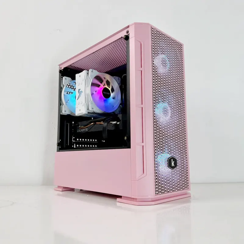 Vỏ Case KENOO ESPORT G362 (mATX/Mid Tower/Pink) 4