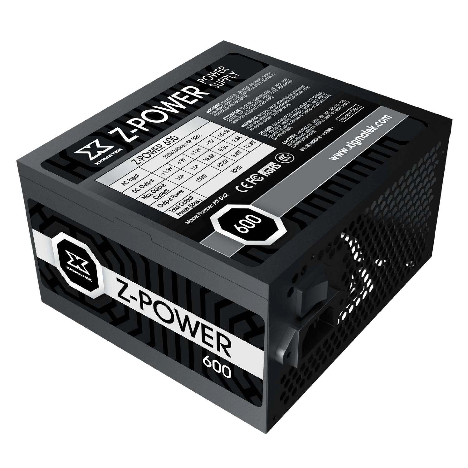 Xigmatek Z600 - Nguồn Xigmatek Z-POWER 600 - 500W 3