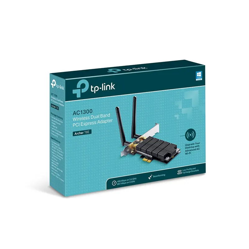 Card mạng không dây TP Link Archer T6E AC1300 băng tần kép PCI Express 2