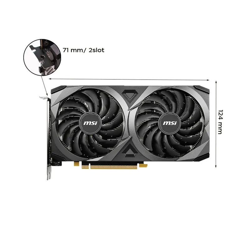 VGA MSI RTX 3060 Ti VENTUS 2X OC 8GB DUAL 4