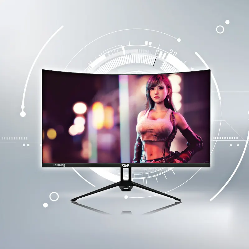 Màn hình cong VSP VL24 (CM2406H) 24 inch 75Hz FHD (Black/White) 2