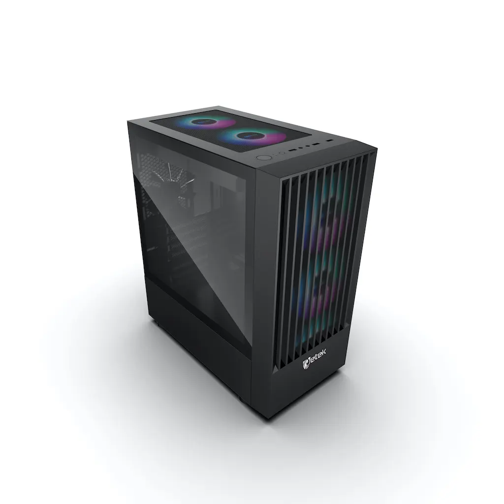 Vỏ Case JETEK Game Squid X1 Black Giá Rẻ - (Tặng 3 Fan Led) 2