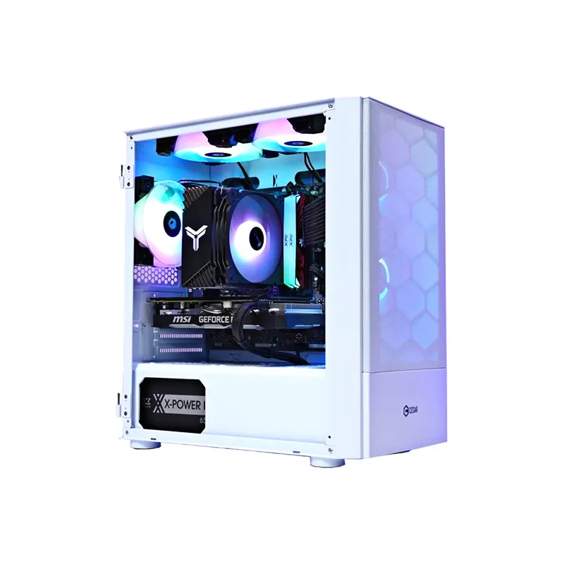 Vỏ Case César Light White (3 Fan LED RGB) 2