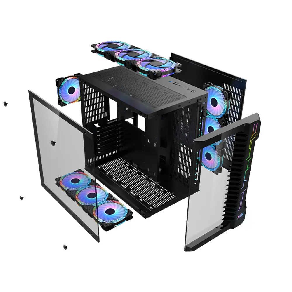 Vỏ Case MIK LV07 - BLACK (Mid Tower/ Màu Đen) 3