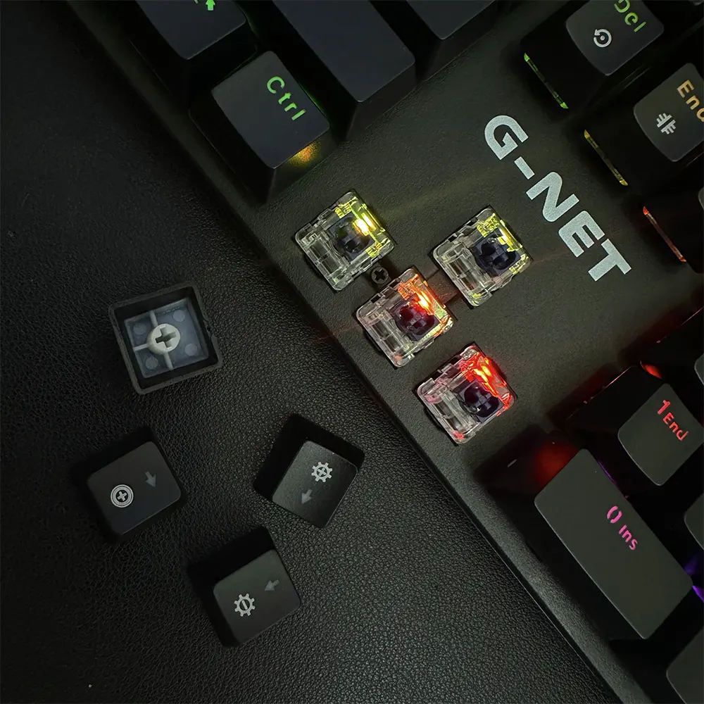 Bàn phím cơ quang Gnet GK315S RGB - Optical Switch - Black 5