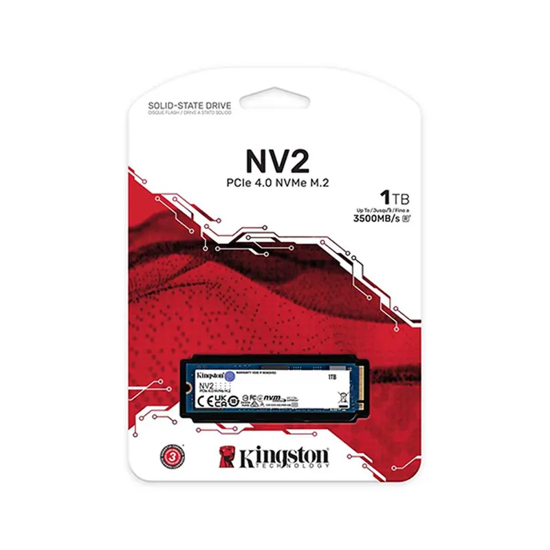 Ổ cứng SSD Kingston NV2 1TB M.2 2280 PCIe Gen4x4 NVMe - SNV2S/1000G 2