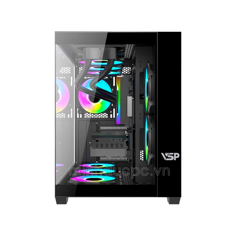 Vỏ case VSP X2 GALAXY Black (Aquanaut Galaxy Gaming M-ATX) 2