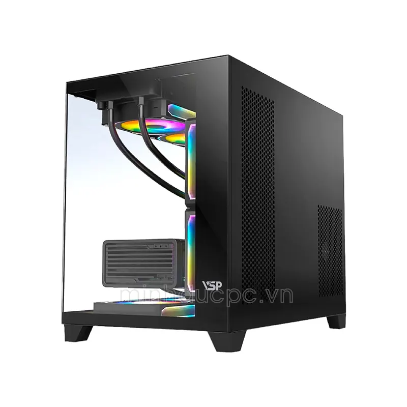 Vỏ case VSP X2 GALAXY Black (Aquanaut Galaxy Gaming M-ATX) 4