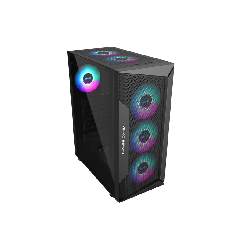 Vỏ case KENOO ESPORT AF310 3F | ATX, 3 Fan RGB, Black 2