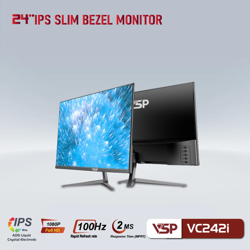 Màn hình VSP VC242i 24 Inch 100Hz IPS FHD Flat - Đen 2