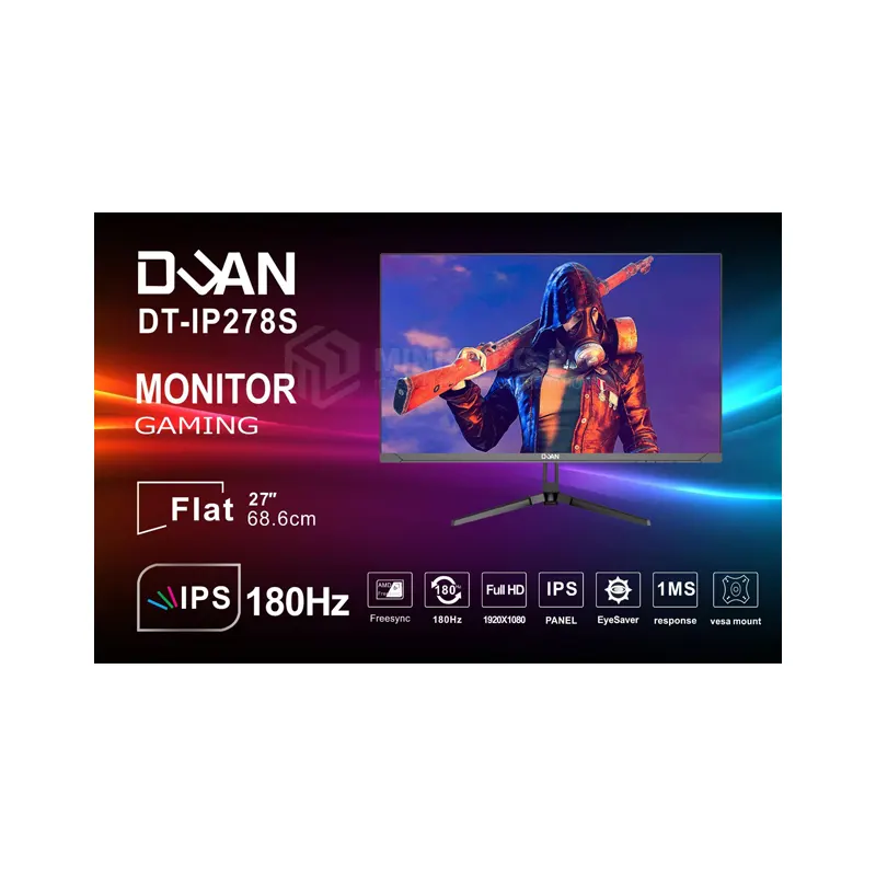 Màn hình DUAN DT-IP278S | 27 inch/FHD/IPS/180Hz/Phẳng/Đen 4