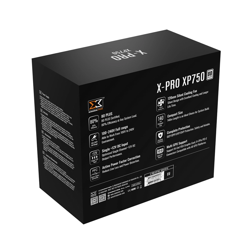 Nguồn máy tính XIGMATEK X-PRO XP750 700W 80 Plus 5