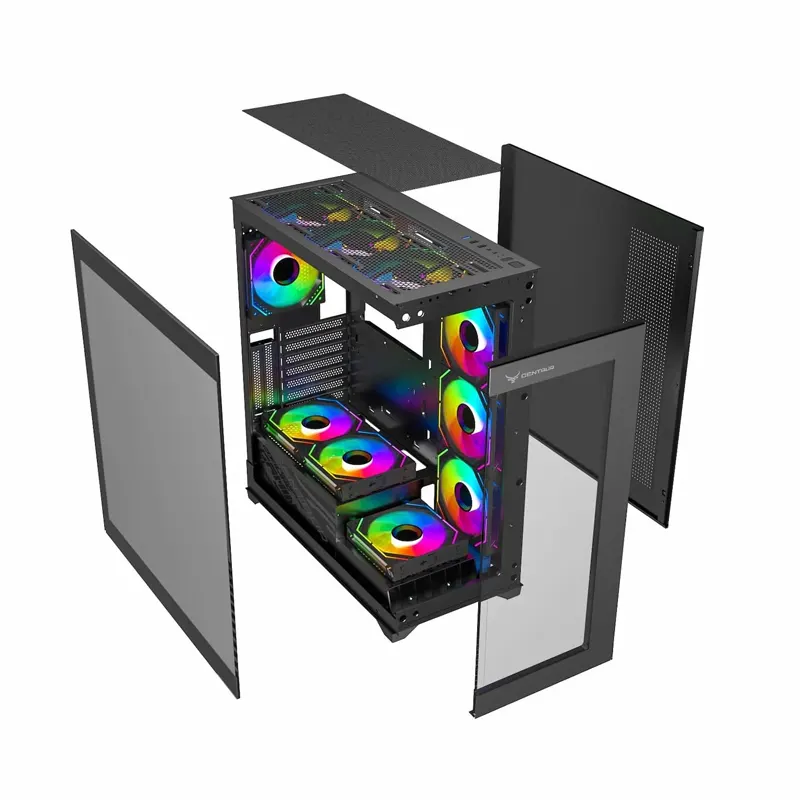 Vỏ Case Centaur Nova Black |ATX, Mid Tower, Kính vô cực 2