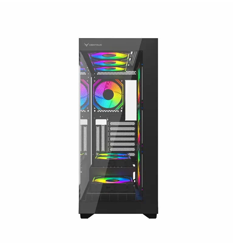 Vỏ Case Centaur Nova Black |ATX, Mid Tower, Kính vô cực 4