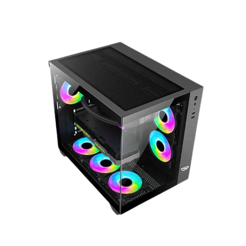 Vỏ Casse VSP Gaming Aquanaut X4 | ATX, Mid Tower, Đen 2