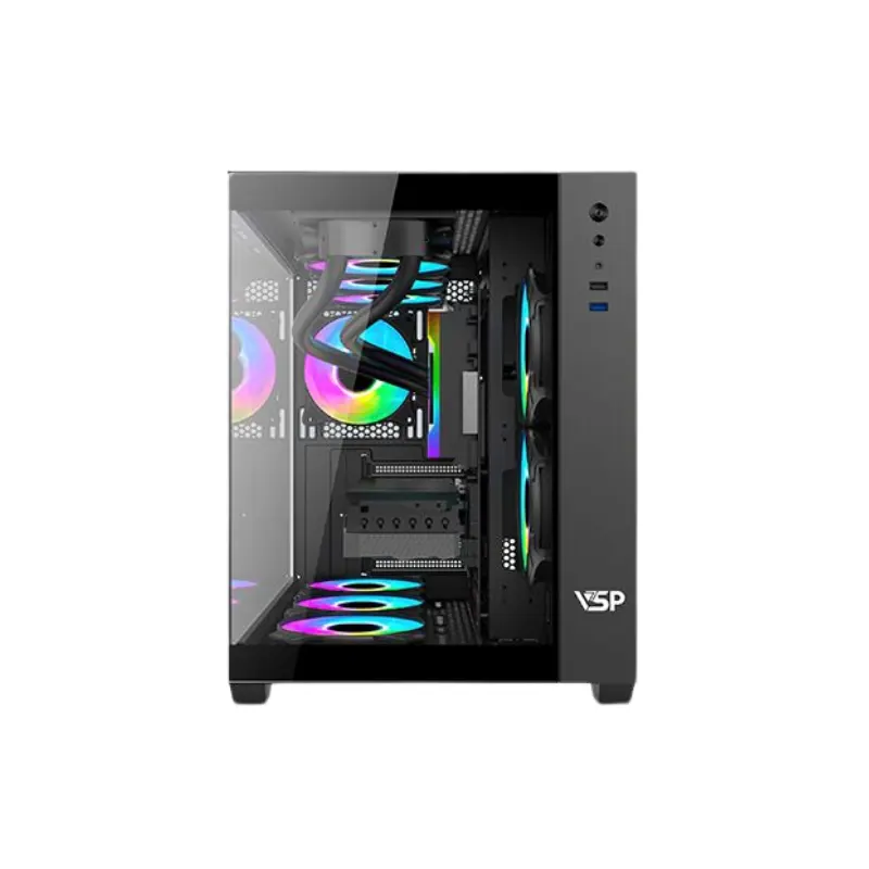 Vỏ Casse VSP Gaming Aquanaut X4 | ATX, Mid Tower, Đen 3