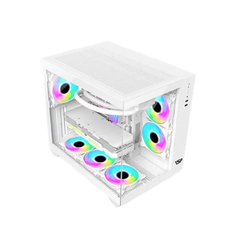 Vỏ Casse VSP Gaming Aquanaut X4 | ATX, Mid Tower, Trắng 2