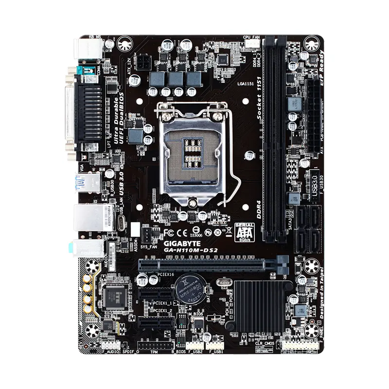 Mainboard GIGABYTE H110M-DS2 LGA 1151 cũ bóc máy nguyên zin 2