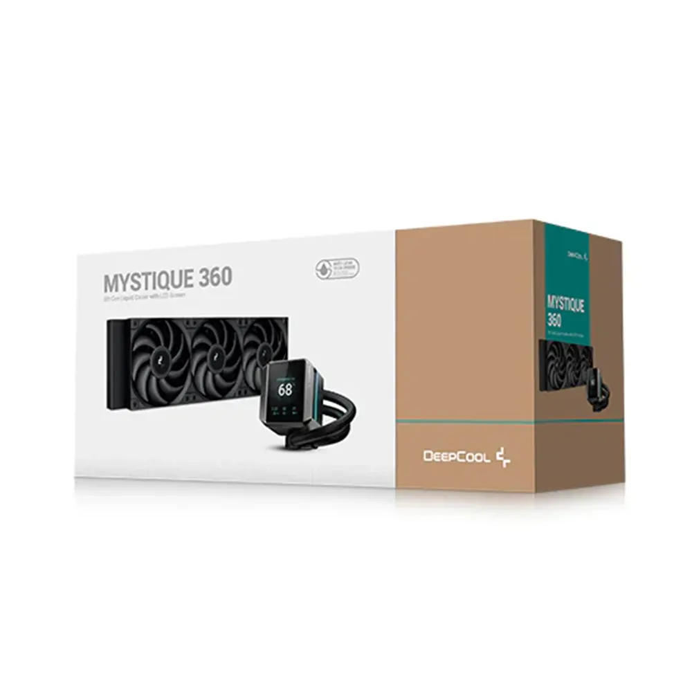 Tản nhiệt Nước AIO Deepcool MYSTIQUE 360 Black (Màn LCD 2.1, 3 fan 12cm) 6