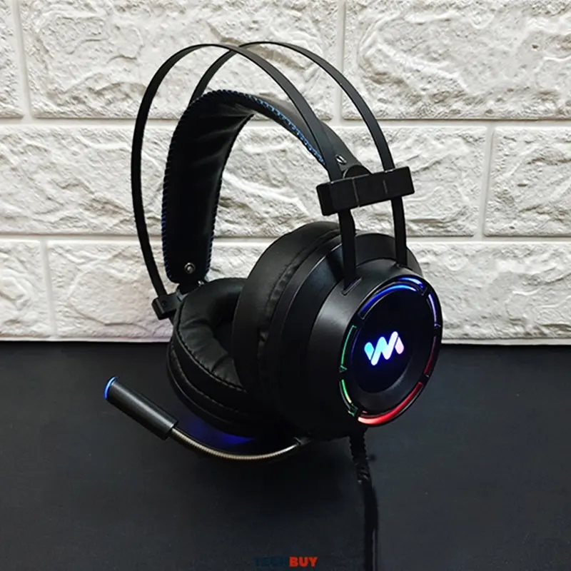 Tai nghe WANGMING WM 9800 Gaming 7.1 LED RGB USB - Black 3