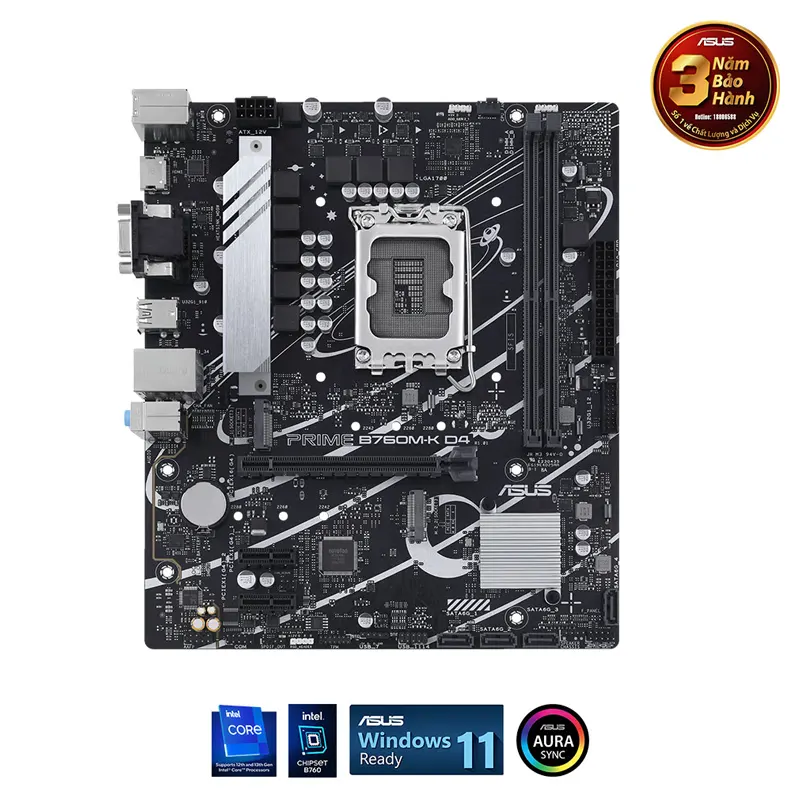Mainboard Asus Prime B760M-K D4 | Intel B760, M-ATX, LGA 1700 2