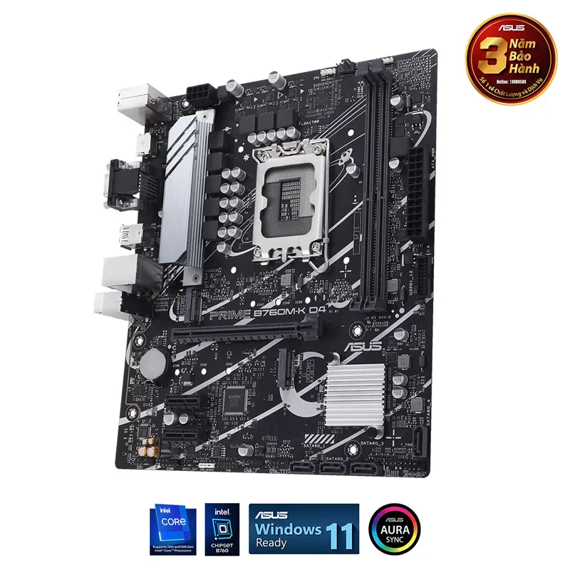Mainboard Asus Prime B760M-K D4 | Intel B760, M-ATX, LGA 1700 3