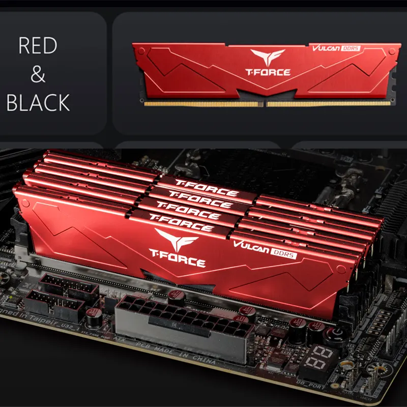 Ram DDR5 TEAMGROUP VULCAN 16GB 5600Mhz (FLRD516G5600HC36B01) - Red 4