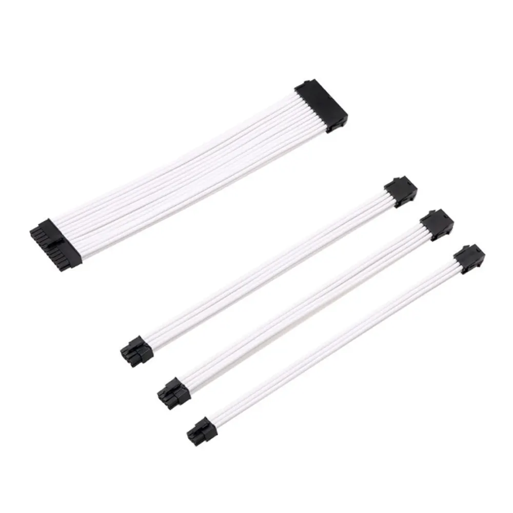 Bộ dây cáp nối dài nguồn Jungle Leopard 250mm - Trắng 2