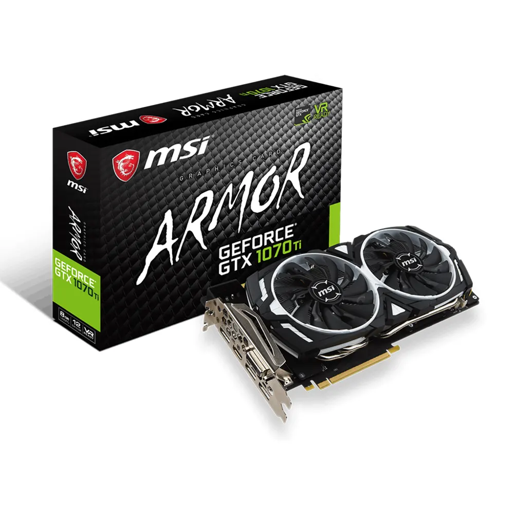 VGA MSI GeForce GTX 1070 Ti ARMOR 8G GDDR5 256-bit ARMOR 5