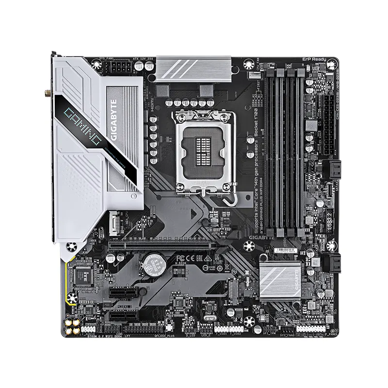 Mainboard GIGABYTE B760M Gaming Plus WIFI DDR4 - Micro ATX - Wi-Fi 6 - Intel LGA 1700 2