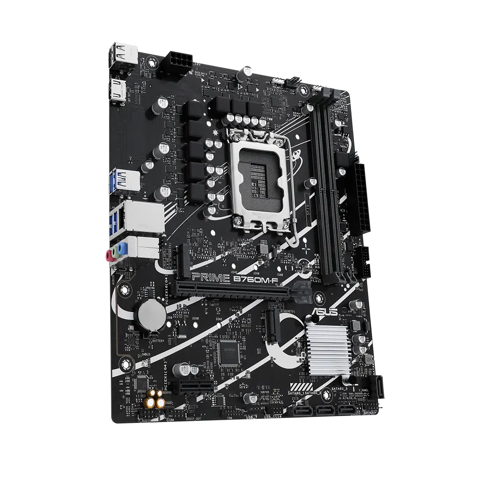 Mainboard Asus Prime B760M-F - m-ATX, 2 khe DDR4, LGA 1700, PCIe 4.0, USB 3.2 Gen 2 2
