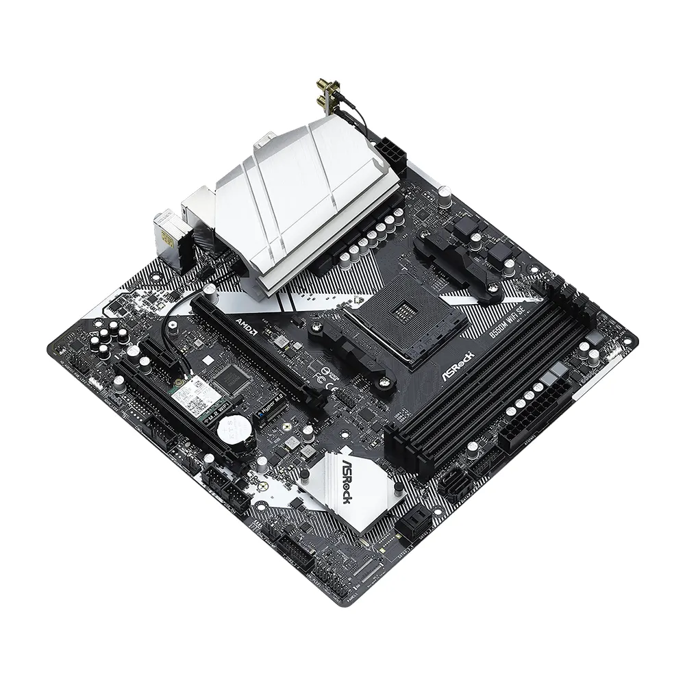 Mainboard ASRock B550M WiFi SE (AM4 - m-ATX - 4 khe DDR4) 4