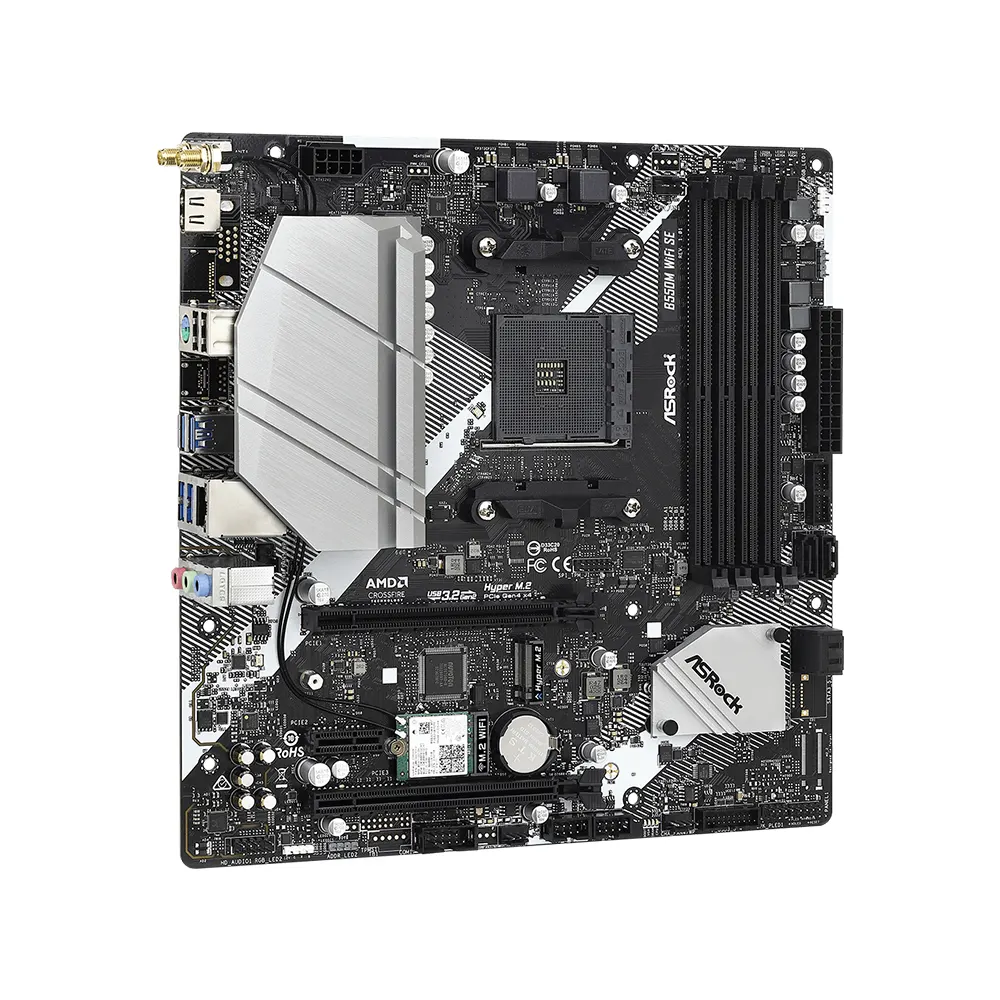 Mainboard ASRock B550M WiFi SE (AM4 - m-ATX - 4 khe DDR4) 5