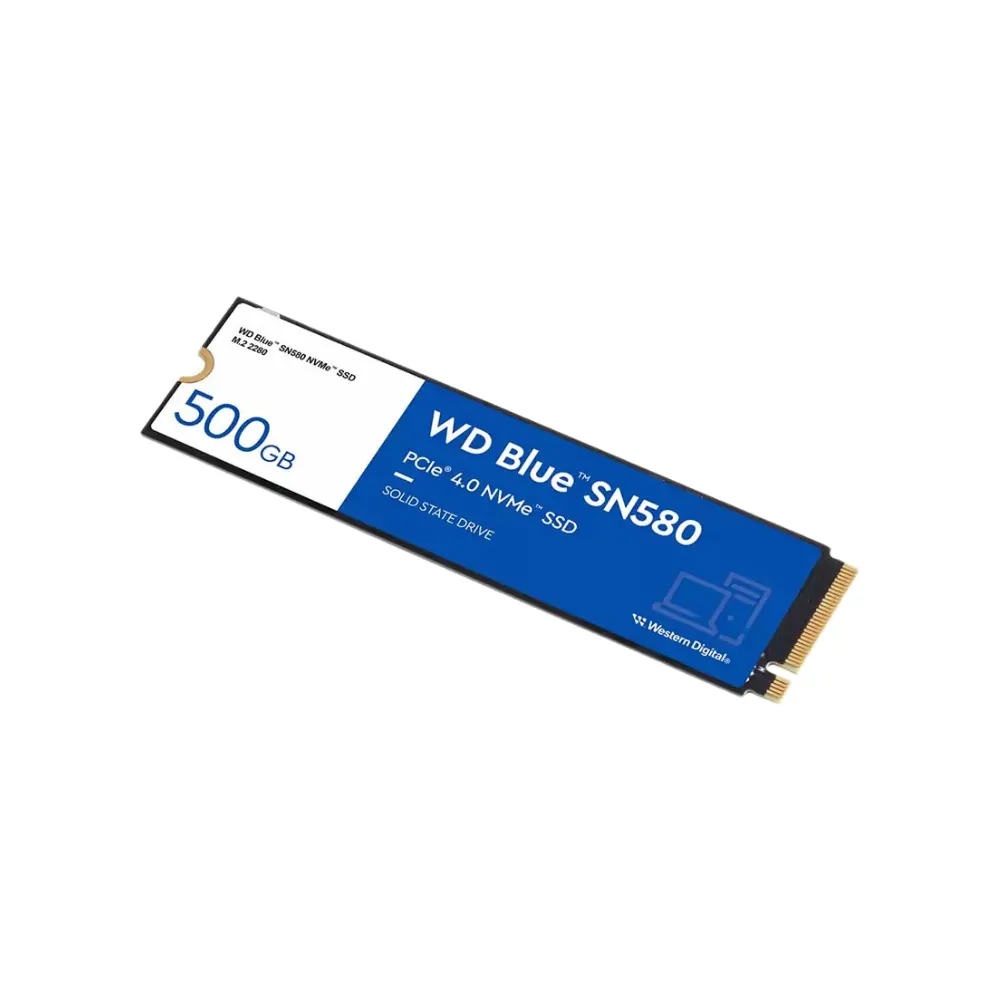 Ổ cứng SSD Western Digital Blue SN580 500GB PCIe Gen 4 x4 M.2 NVMe (Đọc 4000 MB/s, Ghi 3600 MB/s) 3