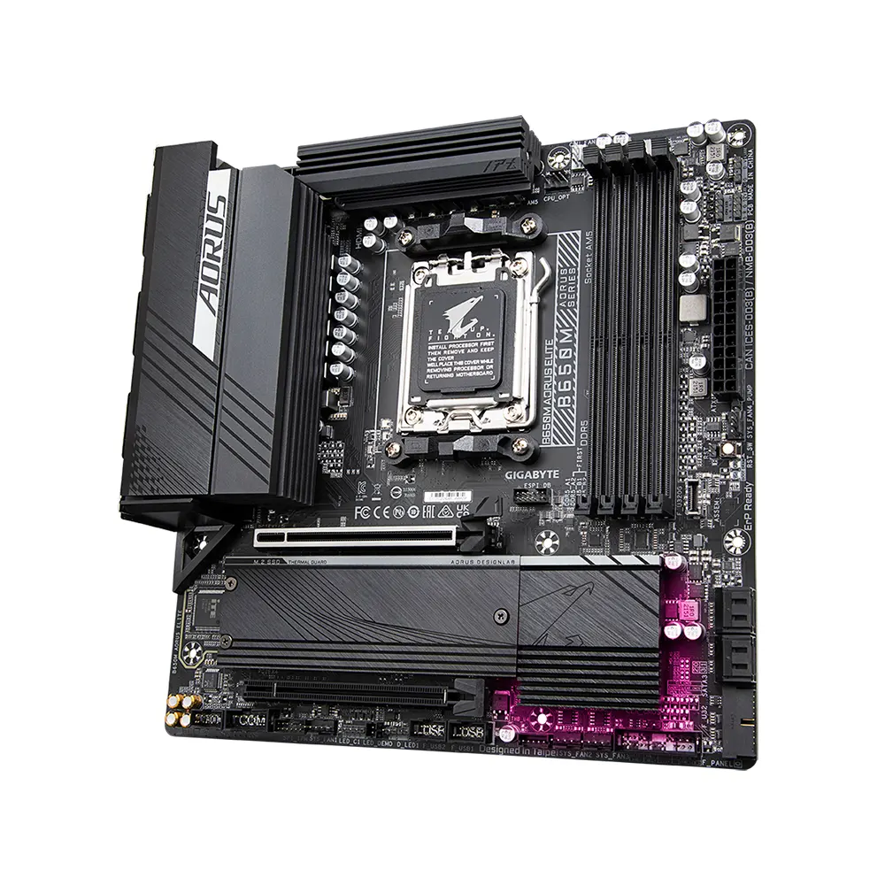 Mainboard GIGABYTE B650M AORUS ELITE DDR5 - Micro ATX - AMD Socket AM5 4