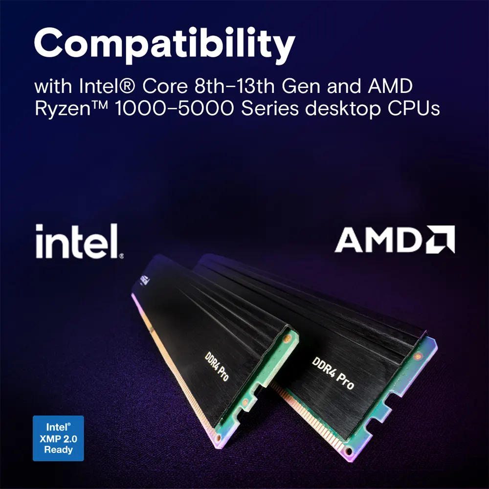 RAM DDR4 Crucial Pro 16GB 3200MHz UDIMM - Tản Nhiệt Nhôm Cao Cấp, Chuẩn JEDEC, Hiệu Năng Ổn Định 2