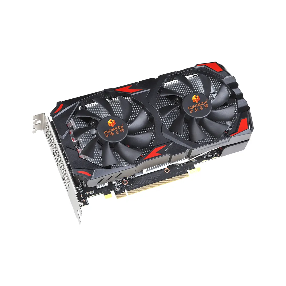Card đồ họa Huananzhi RX 580 8G-B 2048SP - 8GB GDDR5 - 256-bit - PCIe 3.0 - HDMI/DP/DVI - DirectX 12 - Dual Fan 2