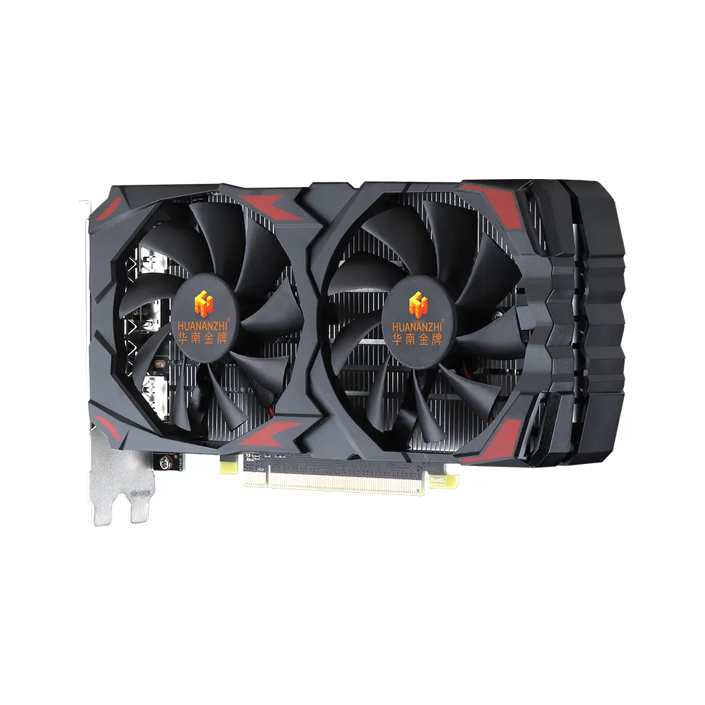 Card đồ họa Huananzhi RX 580 8G-B 2048SP - 8GB GDDR5 - 256-bit - PCIe 3.0 - HDMI/DP/DVI - DirectX 12 - Dual Fan 3