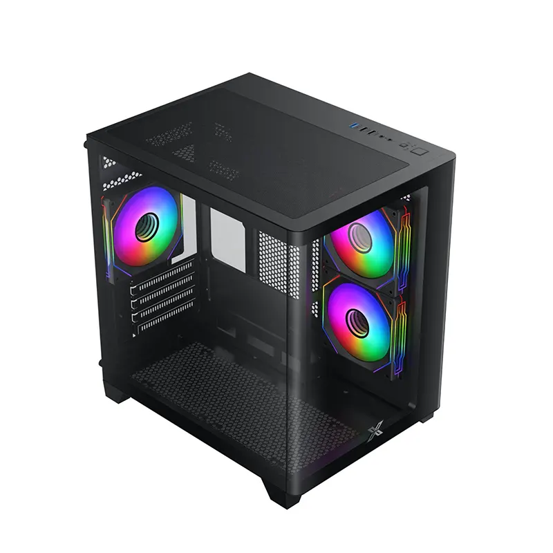 Vỏ Case Xigmatek Pano M Nano 3GF Black (m-ATX/Mid Tower/3Fan) 2