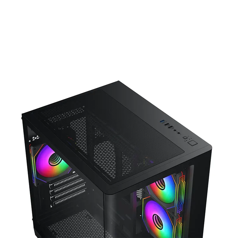 Vỏ Case Xigmatek Pano M Nano 3GF Black (m-ATX/Mid Tower/3Fan) 5